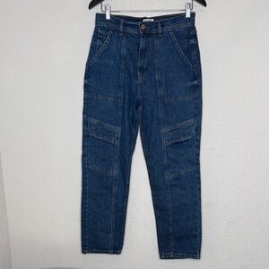 Kensie Dark Blue Cargo Jeans size 6/28